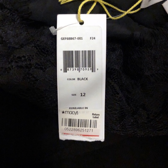BCBG Generation Black Lace Babydoll Dress - Picture 8 of 8